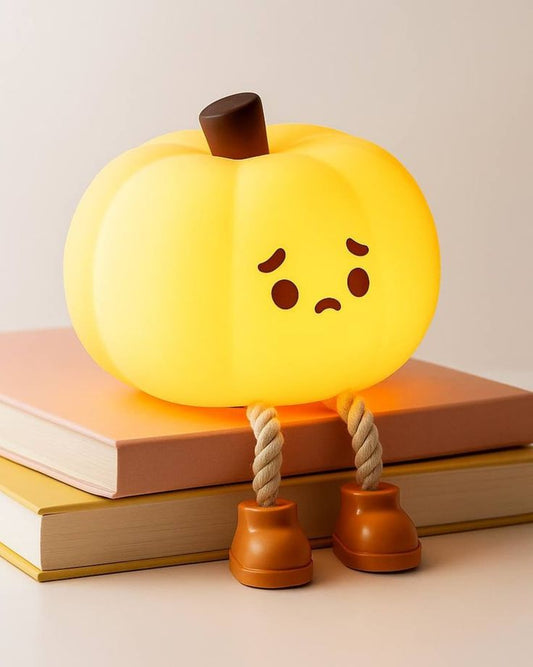 Sad Pumpkin Silicone Lamp