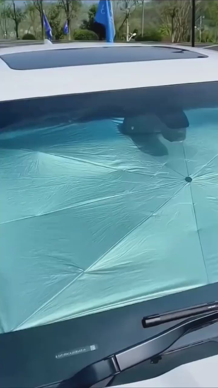 Car Windshield Sun Shade Umbrella, 3 Layer UV Block Umbrella
