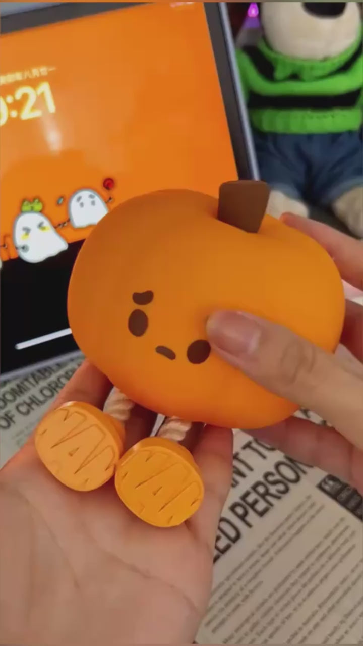 Sad Pumpkin Silicone Lamp